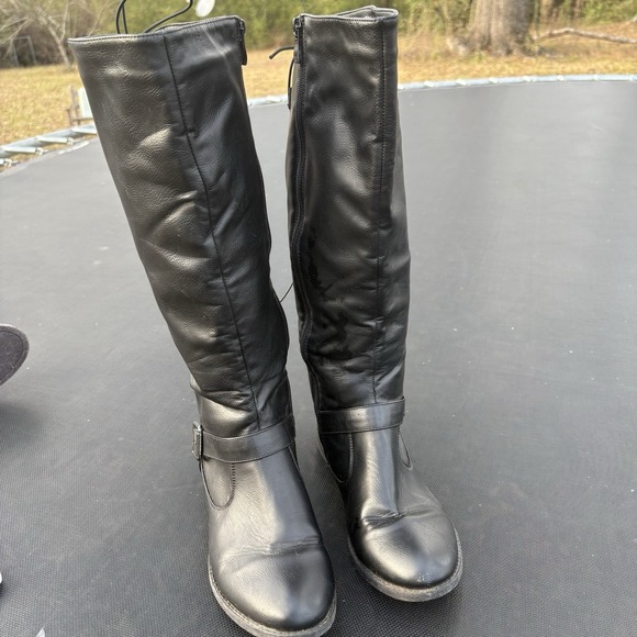 Wanted Women's Black Size 9 Boots With Zipper Lace Up Buckle Accents LadyLuck - Picture 3 of 11